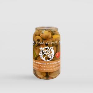 Ελιές μαριναρισμένες με Mediterranee (Pet can 330ml)