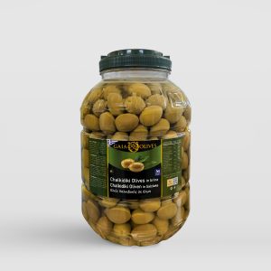 Συσκευασία PET (3kg) πράσινες ελιές ολόκληρες